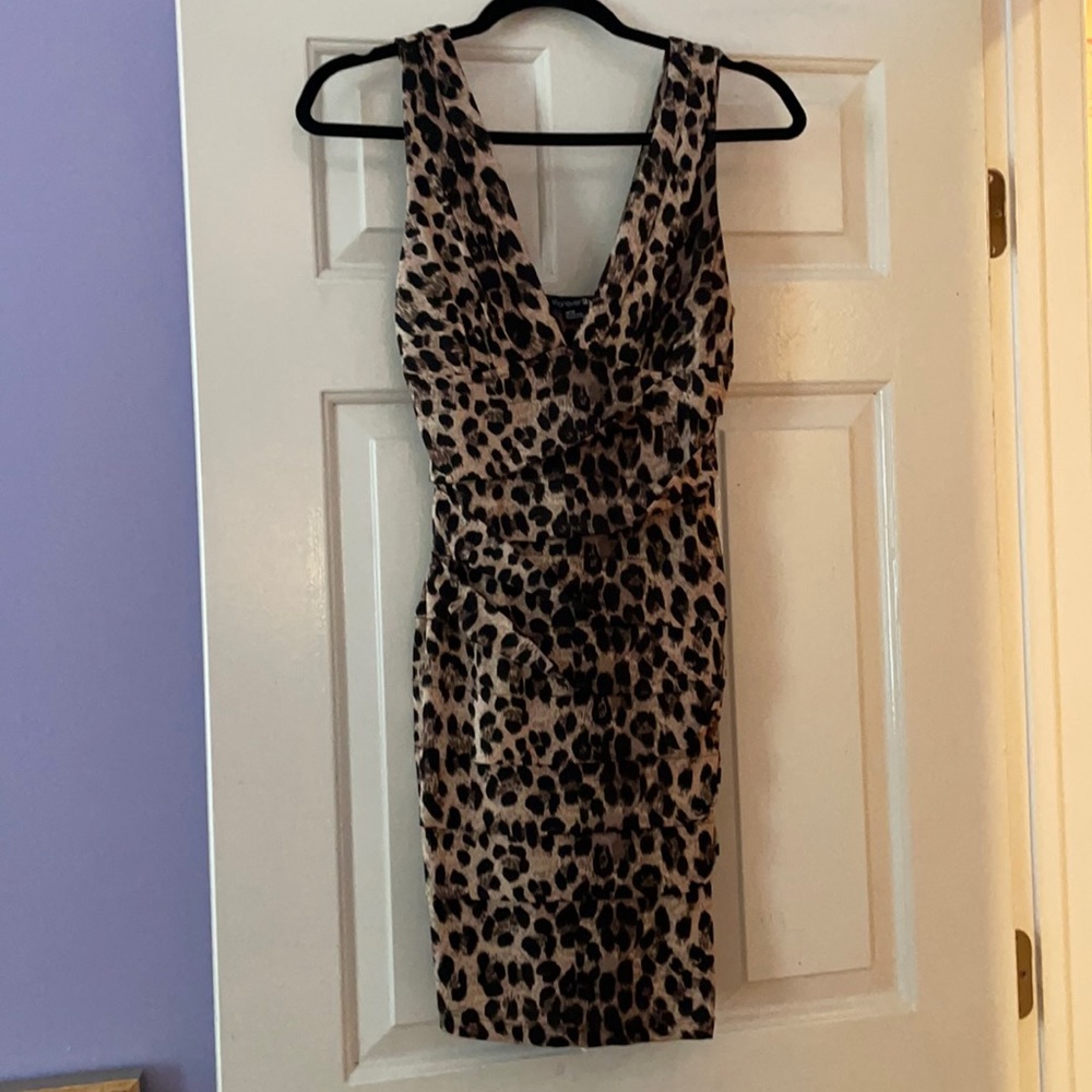 Animal print party dress